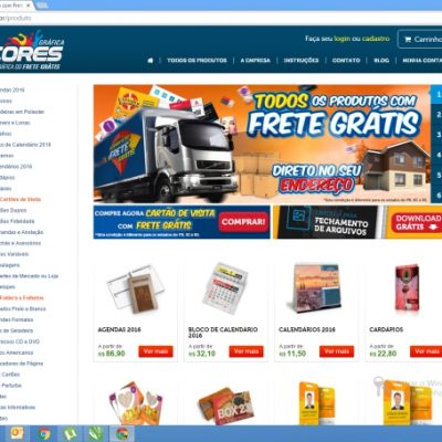 Gráfica Cores! A gráfica do frete grátis!